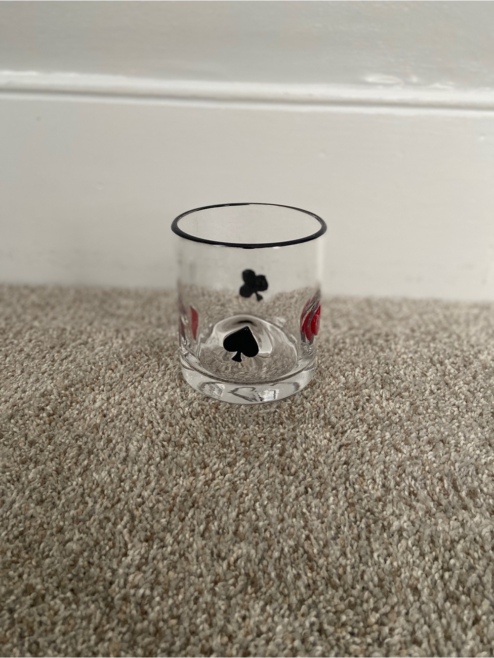 Poker Card Glass NWOT